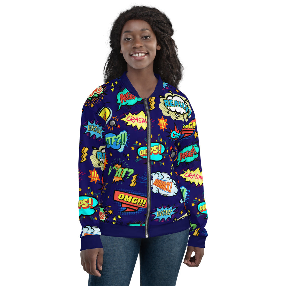 Comic Book Unisex Bomber Jacket