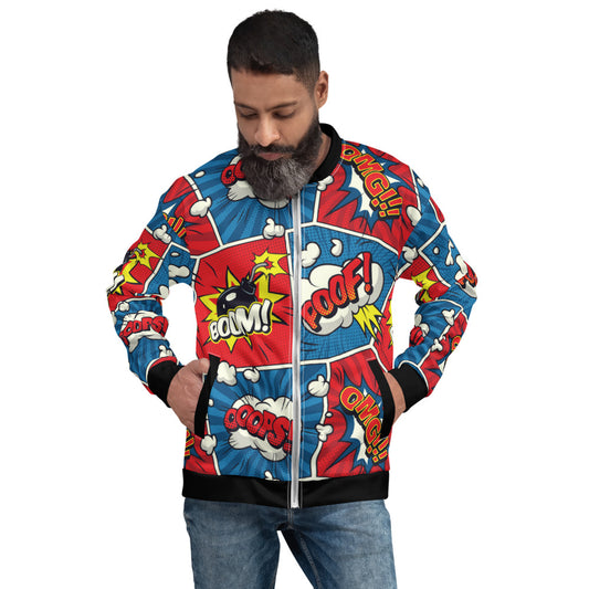 Comic Book Unisex Bomber Jacket