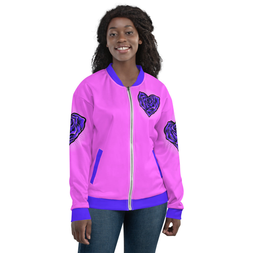 Beautiful Blooming Roses Unisex Bomber Jacket