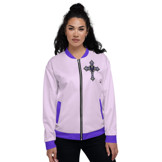 Heart & Cross Unisex Bomber Jacket