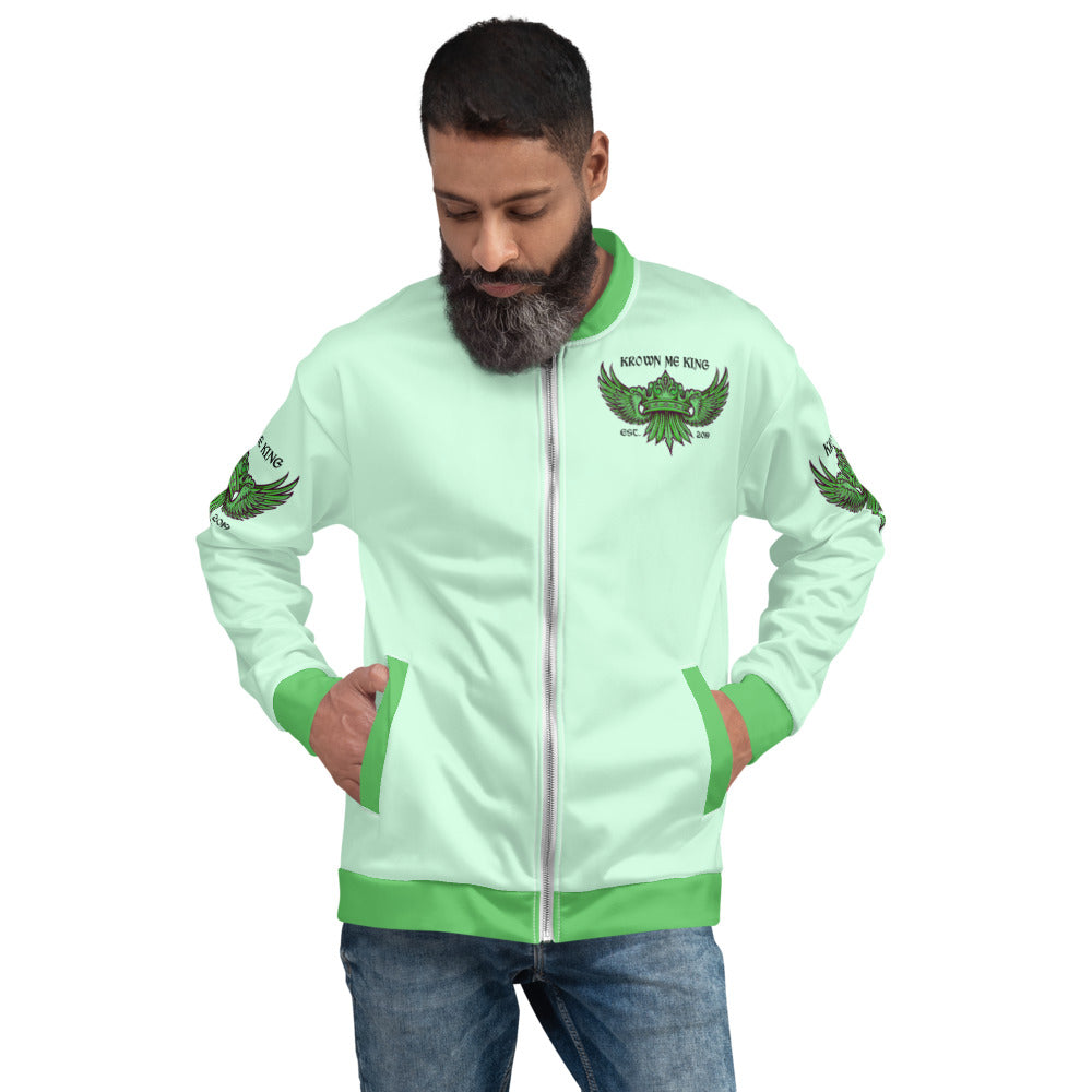 Krown Me King Green Unisex Bomber Jacket