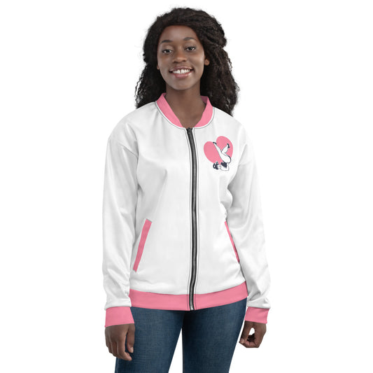 Happy Pinup Girl Unisex Bomber Jacket