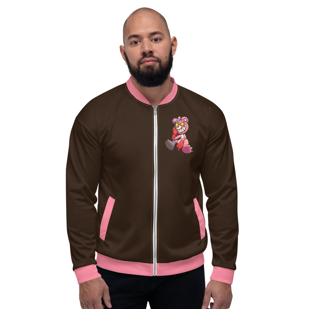 Evil Teddy Bear Unisex Bomber Jacket