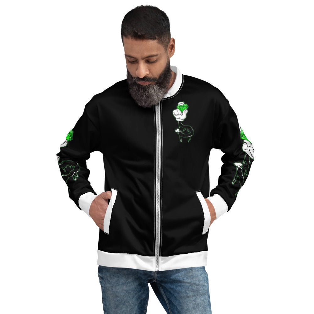 Green Blood Diamond Unisex Bomber Jacket