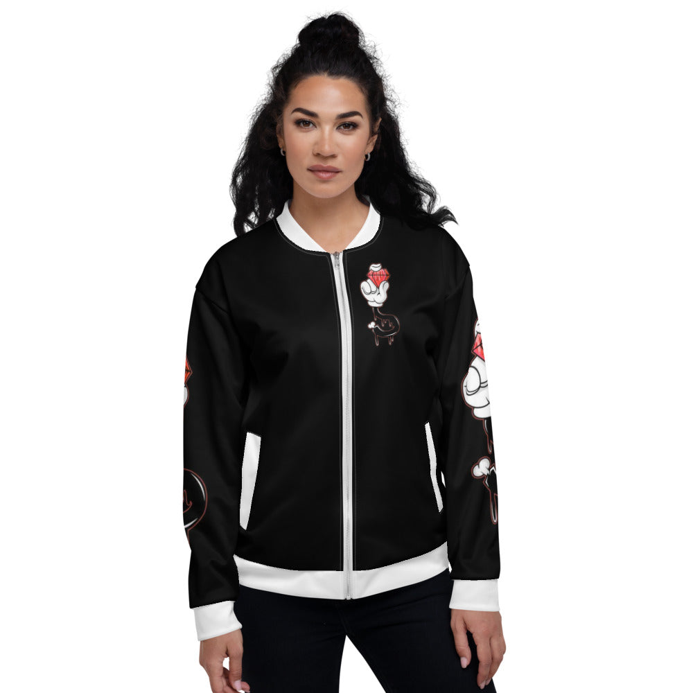 Red Blood Diamond Unisex Bomber Jacket