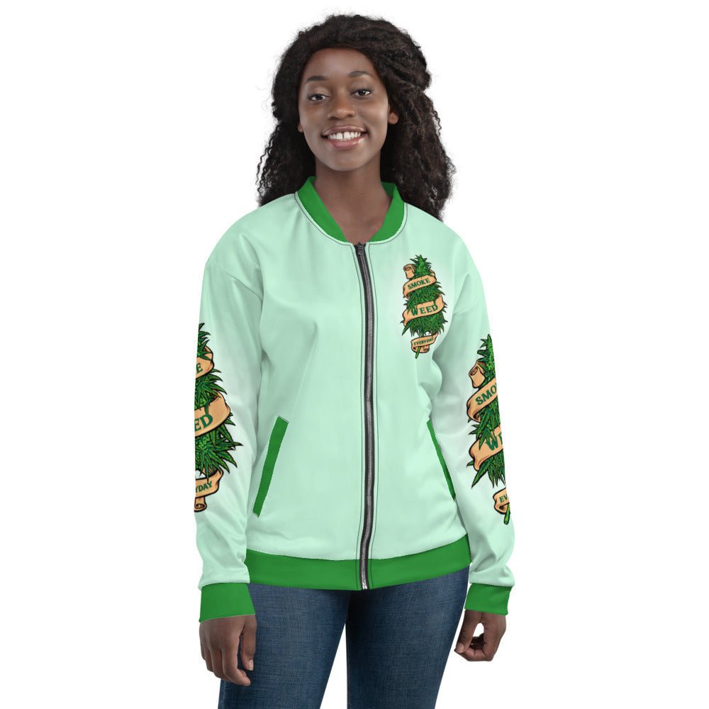 Smoke Weed Everyday Stoners Only Unisex Bomber Jacket