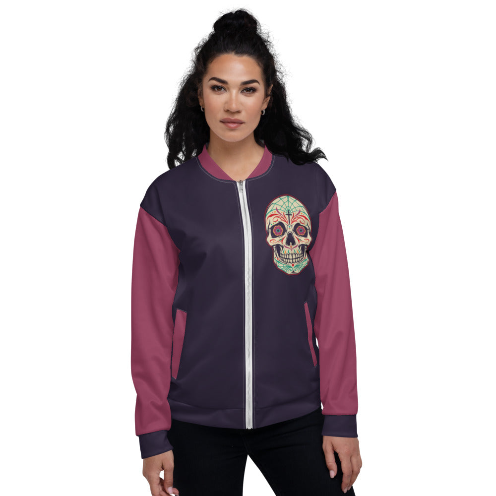 Sugar Skull Unisex Bomber Jacket