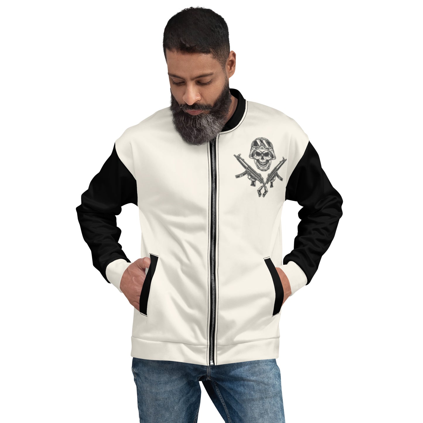 Military Skull Unisex Bomber Jacket