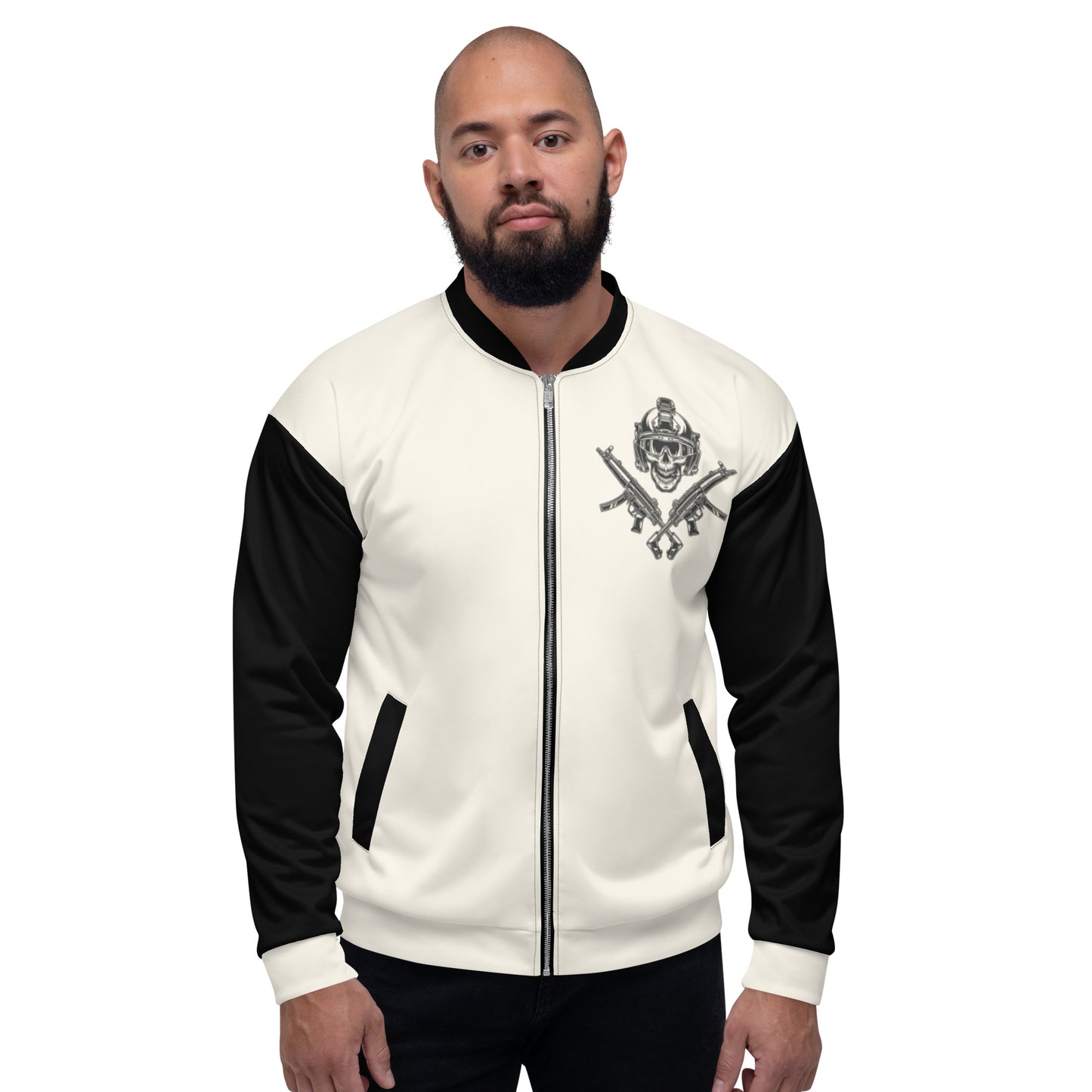 Military Skull Unisex Bomber Jacket