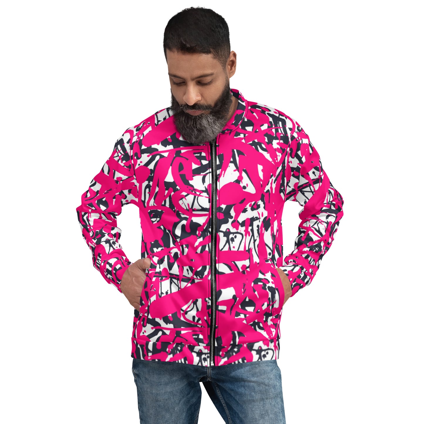 Graffiti Style Unisex Bomber Jacket