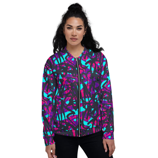 Graffiti Style Unisex Bomber Jacket