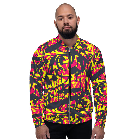 Graffiti Style Unisex Bomber Jacket