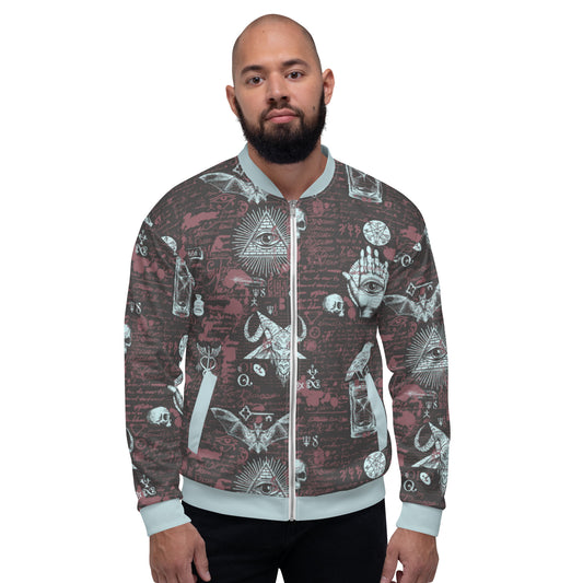 Abstract Satanic Unisex Bomber Jacket