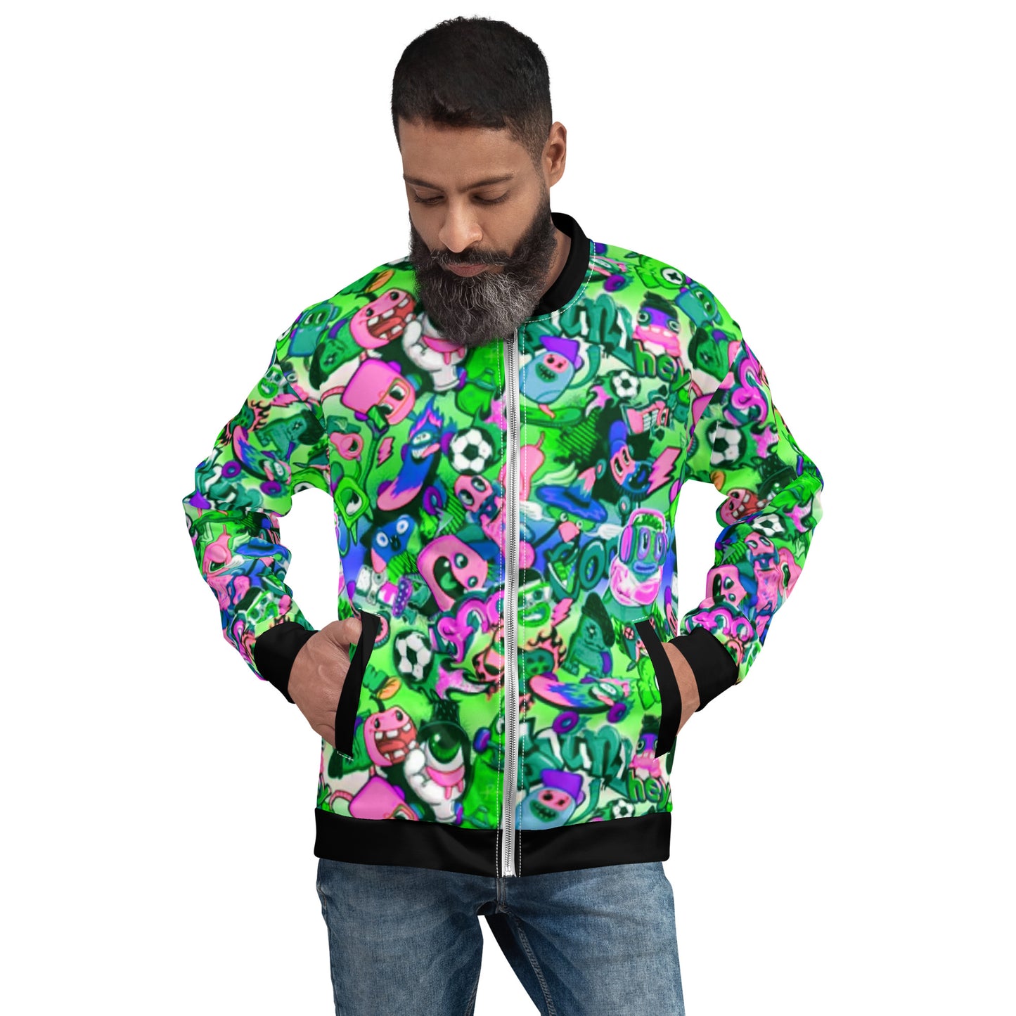 Stylish Cartoon Unisex Bomber Jacket