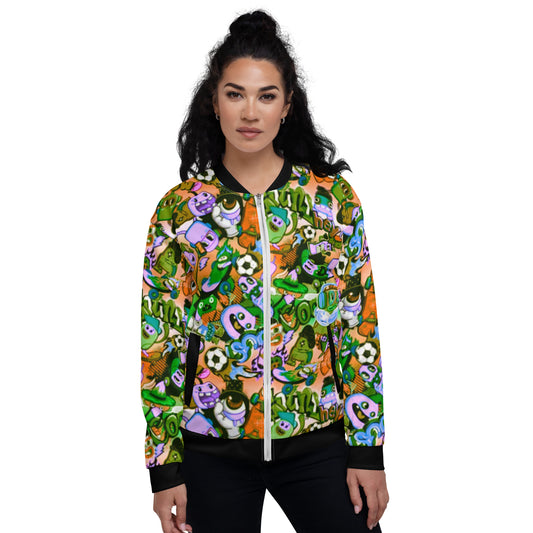 Stylish Cartoon Unisex Bomber Jacket