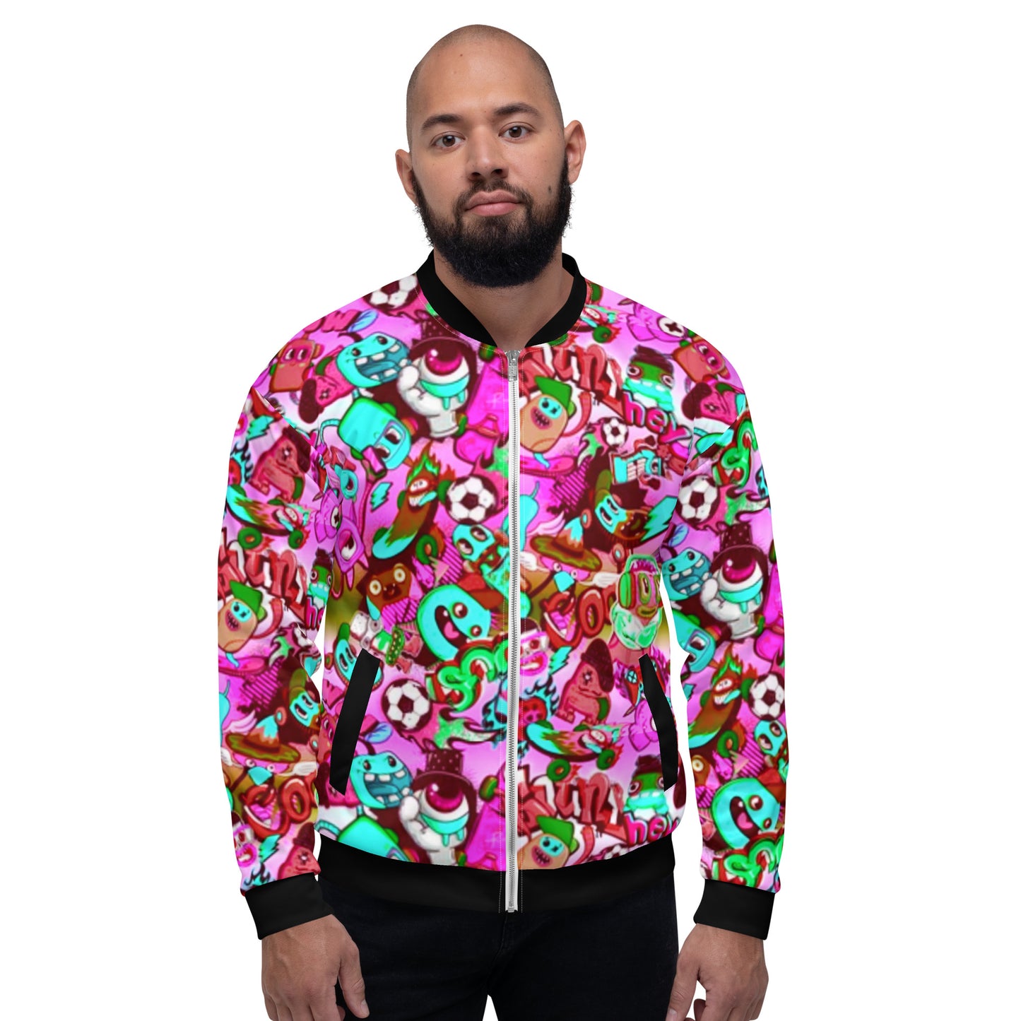 Stylish Cartoon Unisex Bomber Jacket