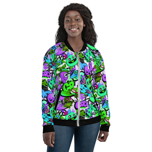 Stylish Cartoon Unisex Bomber Jacket