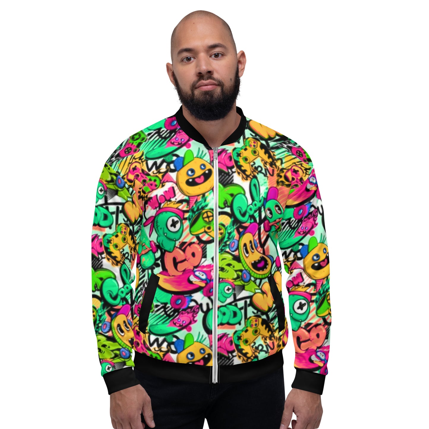 Stylish Cartoon Unisex Bomber Jacket