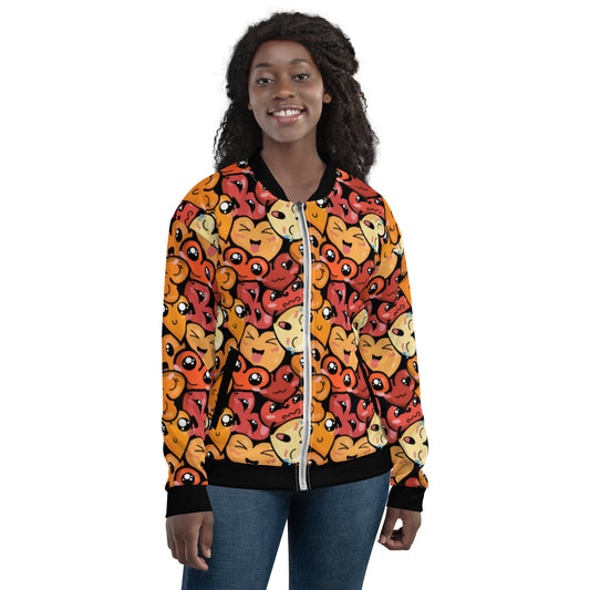 Heart Emoji Unisex Bomber Jacket