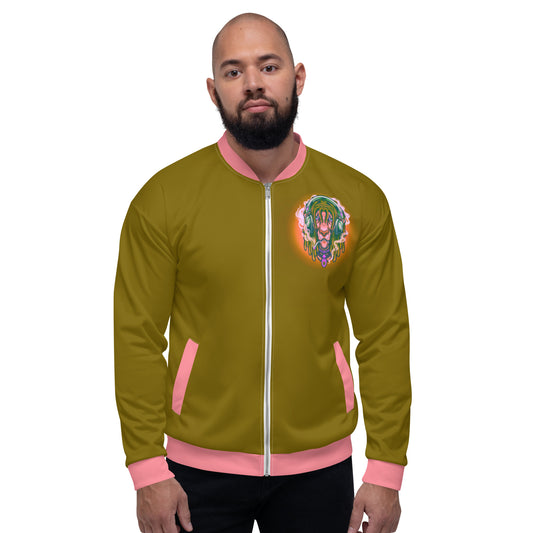 Stoners Only Lion Listening To Music Unisex Bomber Jacket