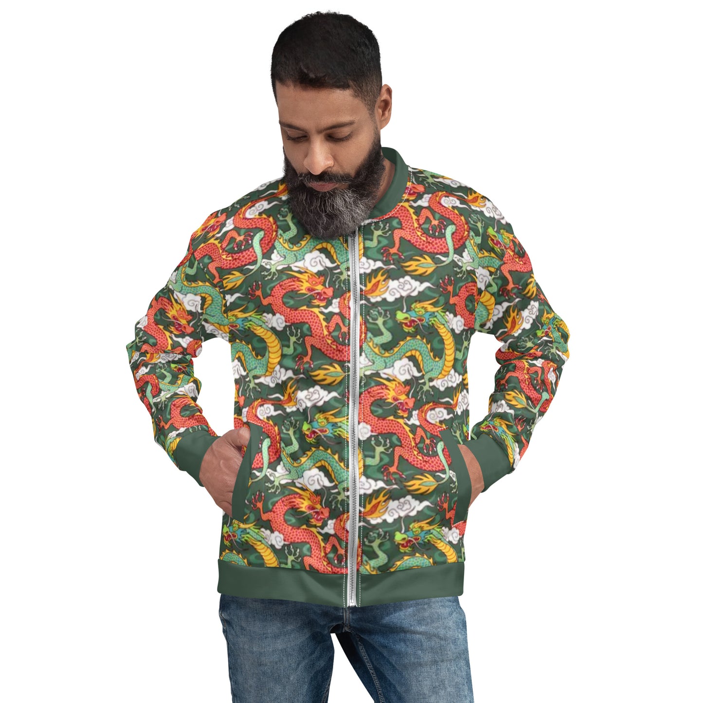 Chinese Dragons Unisex Bomber Jacket