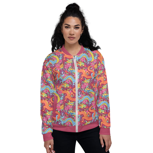 Chinese Dragons Unisex Bomber Jacket