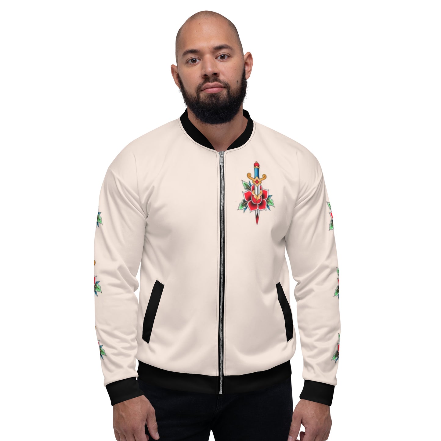 Rose & Dagger Unisex Bomber Jacket