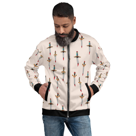 Tattoo Style Unisex Bomber Jacket