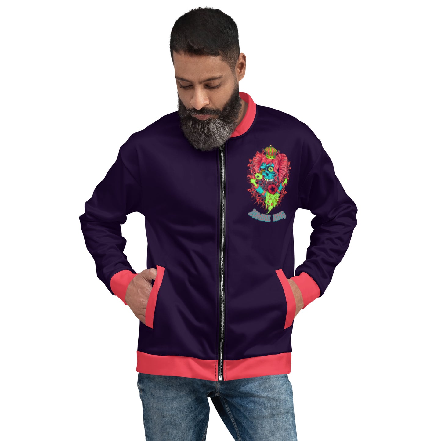 Zombie King Unisex Bomber Jacket