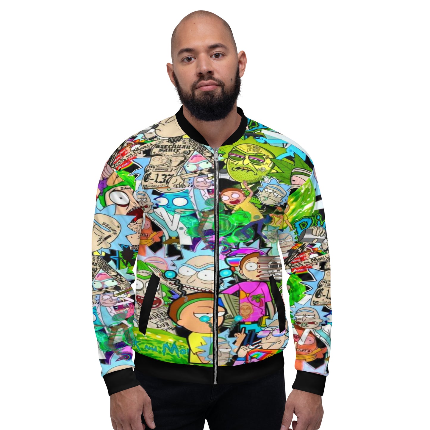 Rick & Morty Unisex Bomber Jacket