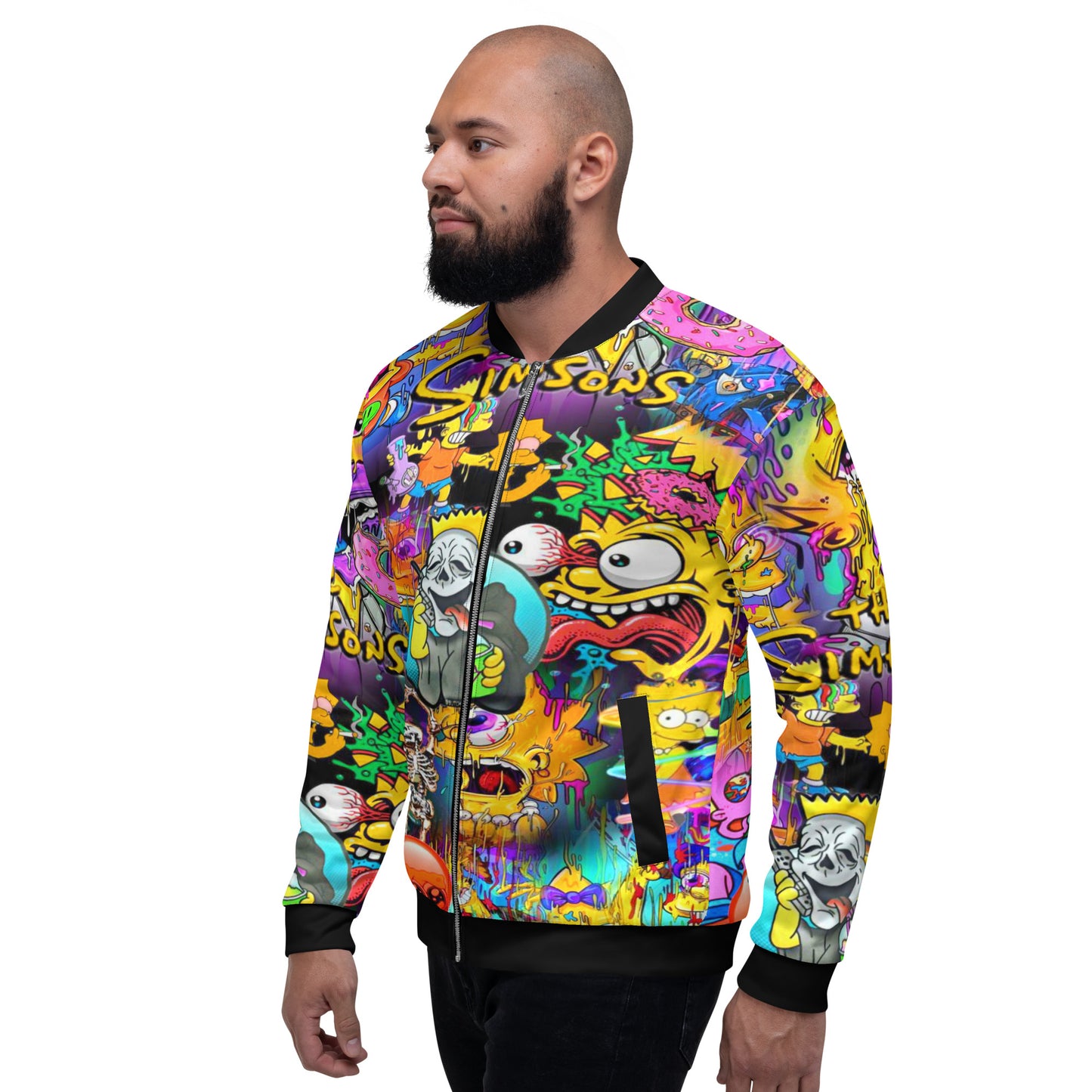 The Simpsons Trippy Unisex Bomber Jacket