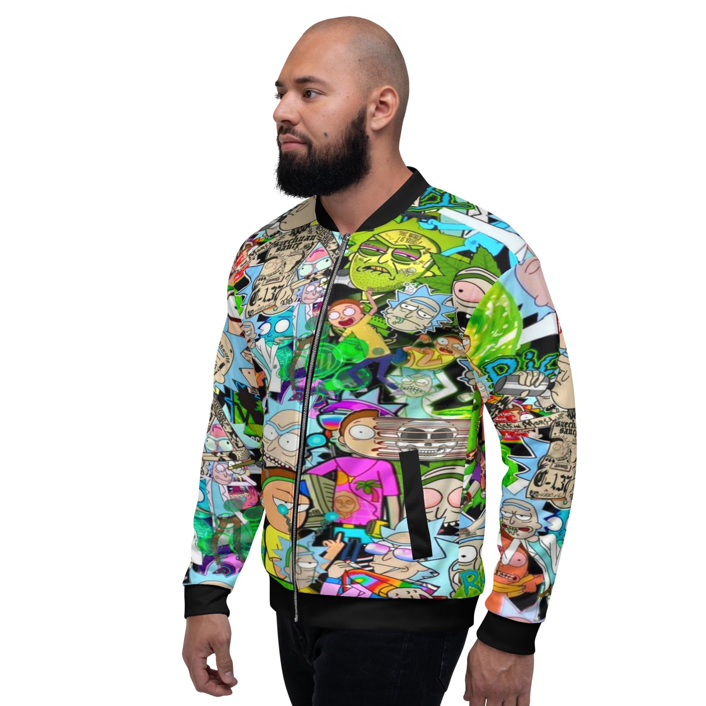 Rick & Morty Unisex Bomber Jacket