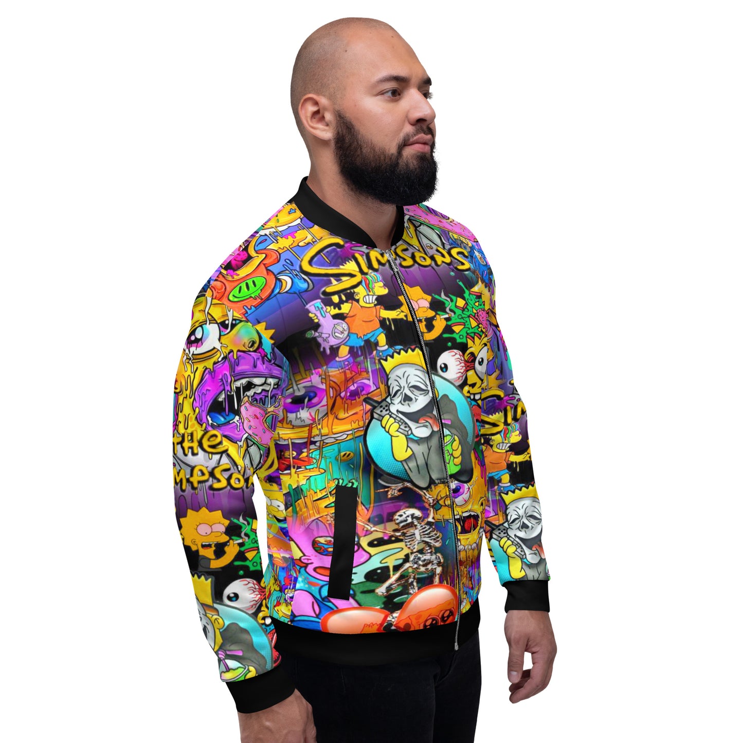 The Simpsons Trippy Unisex Bomber Jacket