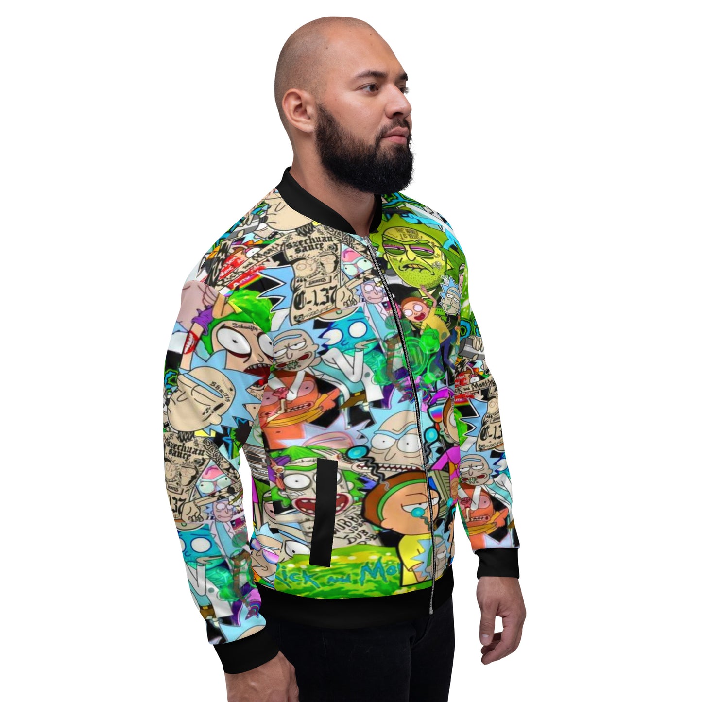 Rick & Morty Unisex Bomber Jacket