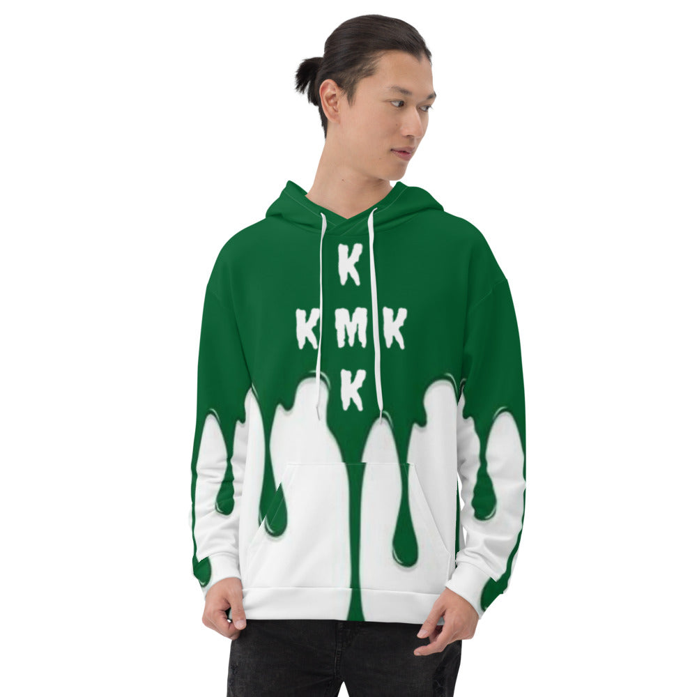 Green Paint Drippin Unisex Hoodie