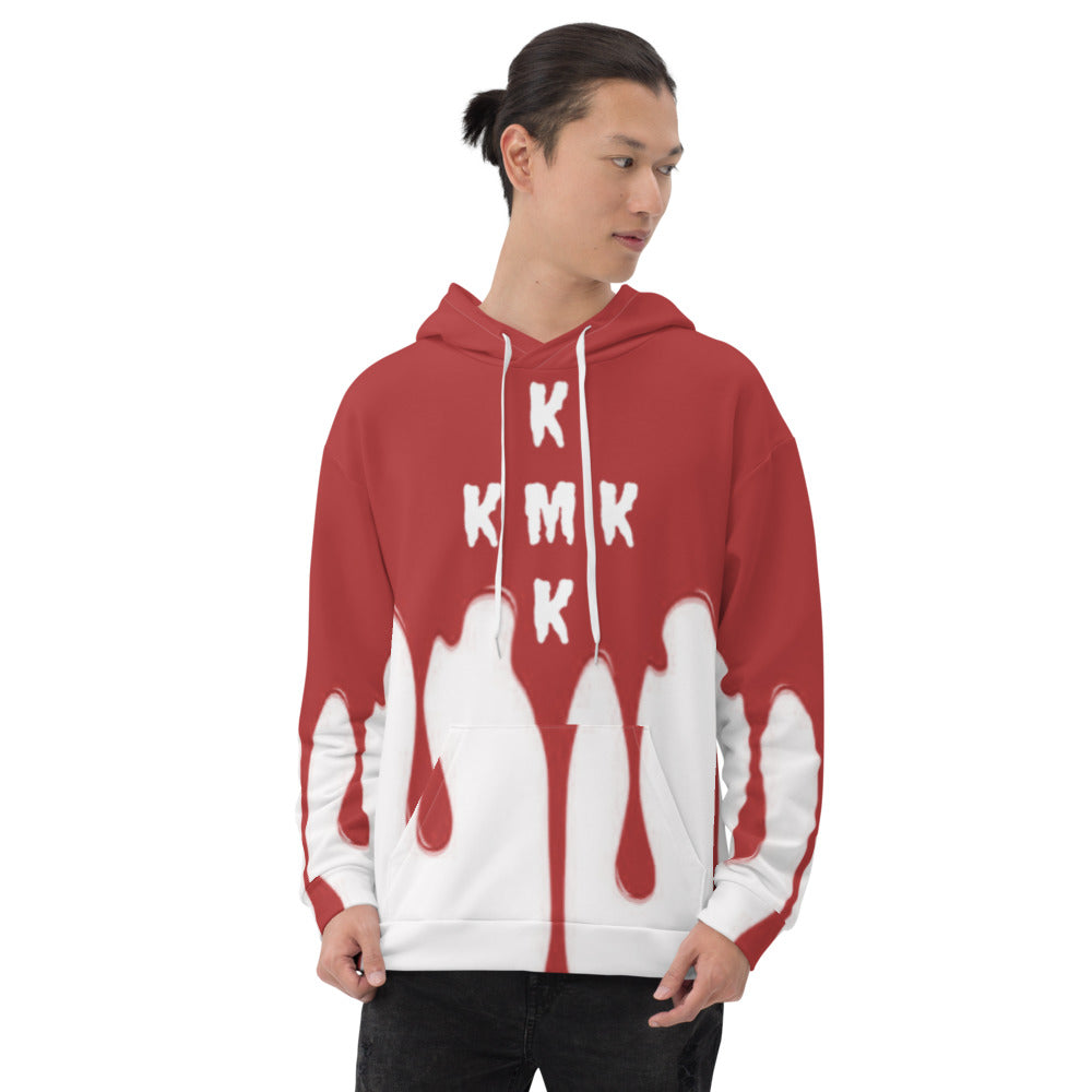 Red Paint Drippin Unisex Hoodie