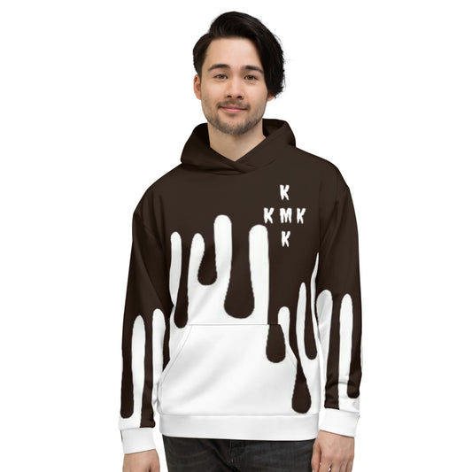 Black & White Paint Drippin Unisex Hoodie