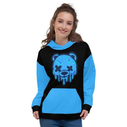 Blue Ice Cream Teddy Unisex Hoodie