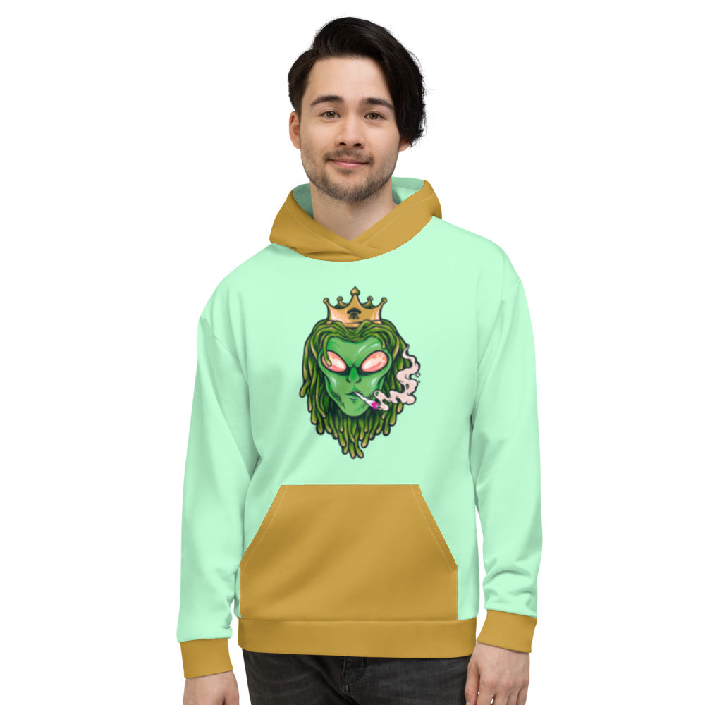 Alien Dreadlock King Stoners Only Unisex Hoodie