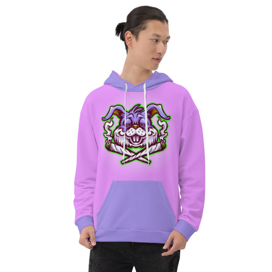 Purple & Blue Stoners Only Rabbit Unisex Hoodie