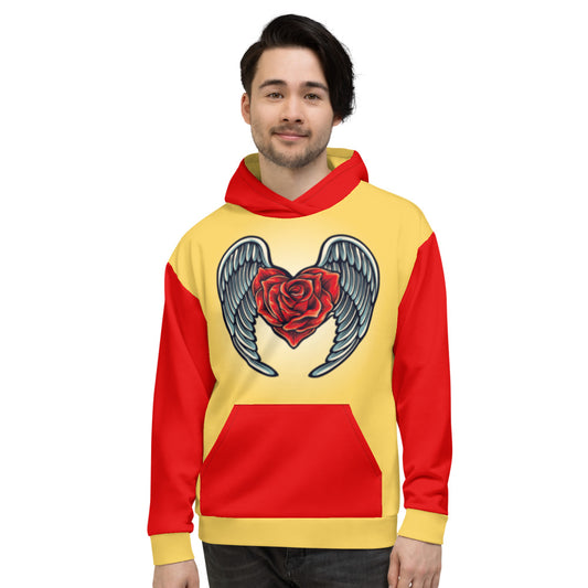 Yellow Angel Roses Unisex Hoodie