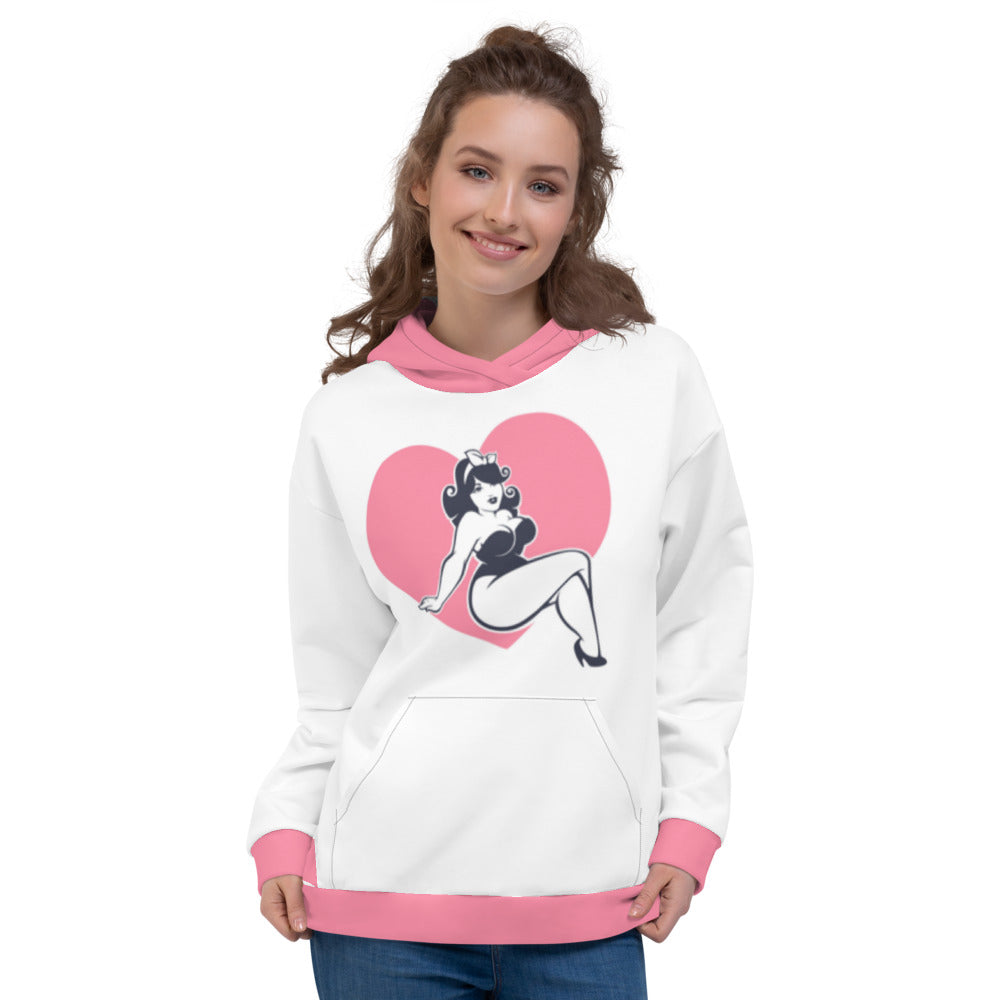 Happy Pinup Girl Unisex Hoodie