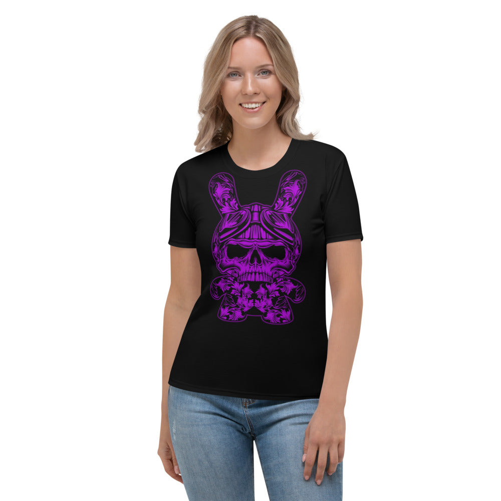 Black & Purple B RABB Women's T-shirt