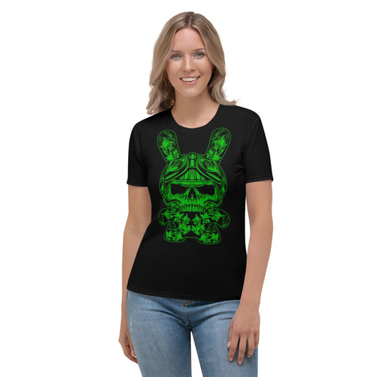 Black & Green B RABB Women's T-shirt