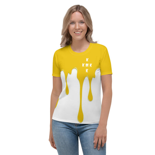 Yellow Paint Drippin Women's T-shirt