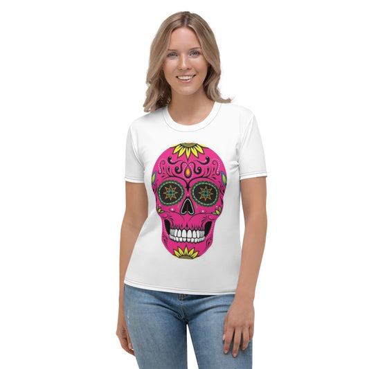 Sugar Skull White Women's T-shirt