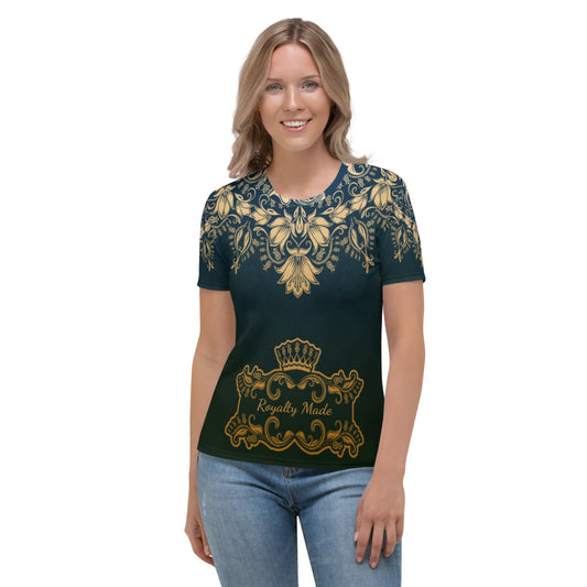 Royalty Made Blue & Green Women's T-shirt