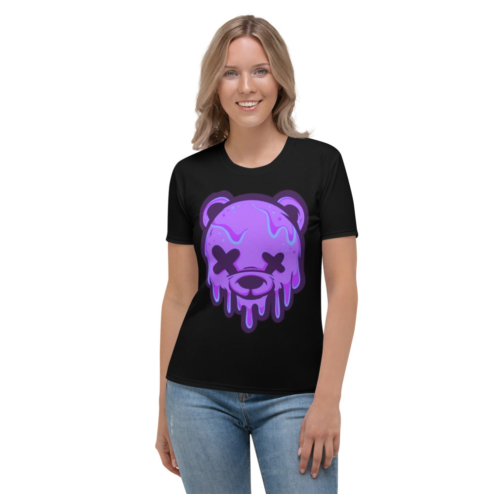 Purple Ice Cream Teddy Women's T-shirt