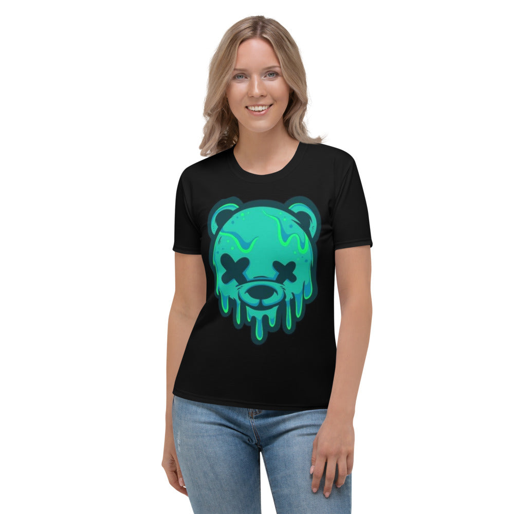 Teal Ice Cream Teddy Women's T-shirt