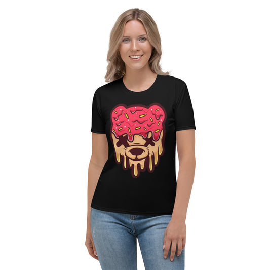 Red & Tan Ice Cream Teddy Women's T-shirt